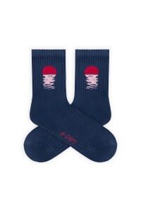 A-Dam Unisex Socken Quarter Crew Socks Sunset Navy