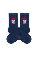 A-Dam Unisex Socken Quarter Crew Socks Sunset Navy