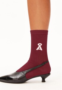 Armedangels Unisex Socken Saamus Bold velvet red