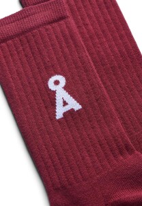 Armedangels Unisex Socken Saamus Bold velvet red