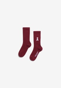 Armedangels Unisex Socken Saamus Bold velvet red