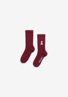 Armedangels Unisex Socken Saamus Bold velvet red