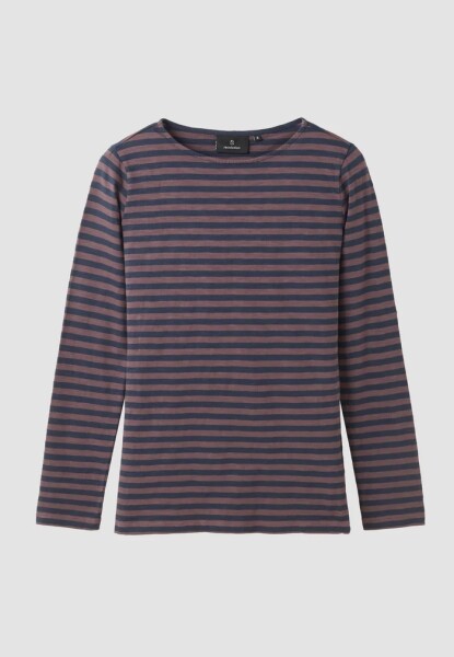 Recolution Damen Longsleeve Iris Stripes dark grape