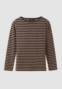 Recolution Damen Longsleeve Iris Stripes vintage brown
