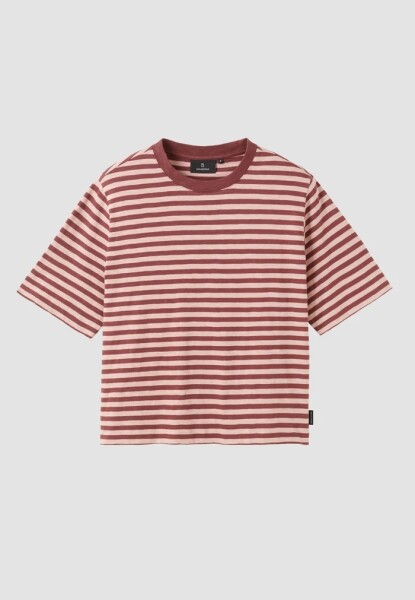 Recolution Damen T-Shirt Azolla stripes rose