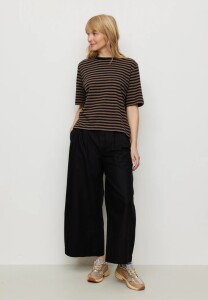 Recolution Damen T-Shirt Azolla stripes vintage brown