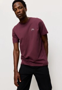 Recolution Herren T-Shirt Agave Bike dark plum