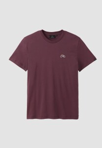 Recolution Herren T-Shirt Agave Bike dark plum