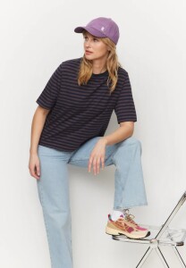 Recolution Damen T-Shirt Azolla stripes dark grape