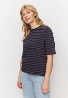 Recolution Damen T-Shirt Azolla stripes dark grape
