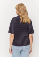 Recolution Damen T-Shirt Azolla stripes dark grape