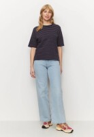 Recolution Damen T-Shirt Azolla stripes dark grape