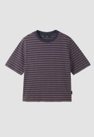 Recolution Damen T-Shirt Azolla stripes dark grape