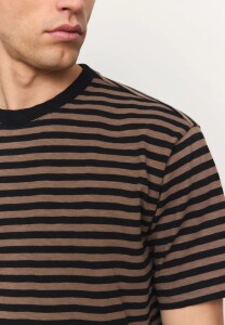 Recolution Herren T-Shirt Delonix Stripes vintage brown