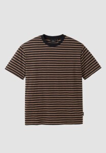 Recolution Herren T-Shirt Delonix Stripes vintage brown