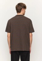 Recolution Herren T-Shirt Delonix Stripes vintage brown