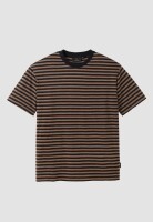 Recolution Herren T-Shirt Delonix Stripes vintage brown