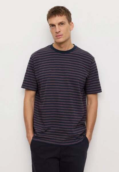 Recolution Herren T-Shirt Delonix Stripes dark grape