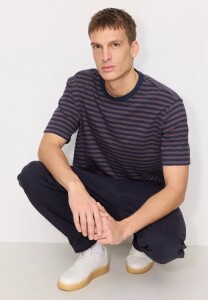 Recolution Herren T-Shirt Delonix Stripes dark grape