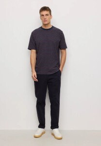 Recolution Herren T-Shirt Delonix Stripes dark grape