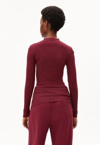Armedangels Damen Longsleeve ALAANIA velvet red