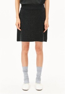 Armedangels Damen Rock Cotton-Wool Knit Mini skirt steel...