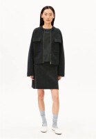 Armedangels Damen Rock Cotton-Wool Knit Mini skirt steel melange