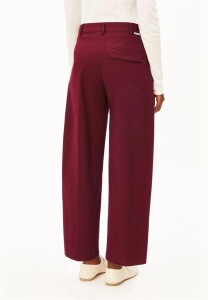 Armedangels Damen Hose BARREL LEG TWILL PANT velvet red
