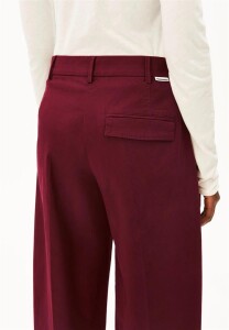 Armedangels Damen Hose BARREL LEG TWILL PANT velvet red
