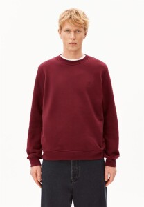 Armedangels Herren Pullover BAARO Fleece velvet red