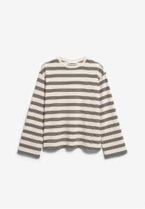 Armedangels Damen Longsleeve Marynaa Stripes oatmilk-black