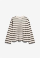 Armedangels Damen Longsleeve Marynaa Stripes oatmilk-black