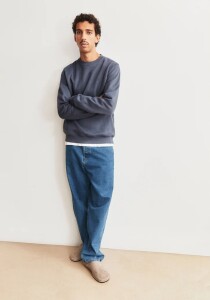 Armedangels Herren Pullover BAARO Fleece moonshadow