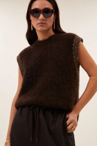 by bar Damen Pullunder noby spencer deep brown