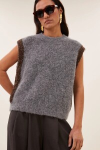 by bar Damen Pullunder noby spencer grey melee