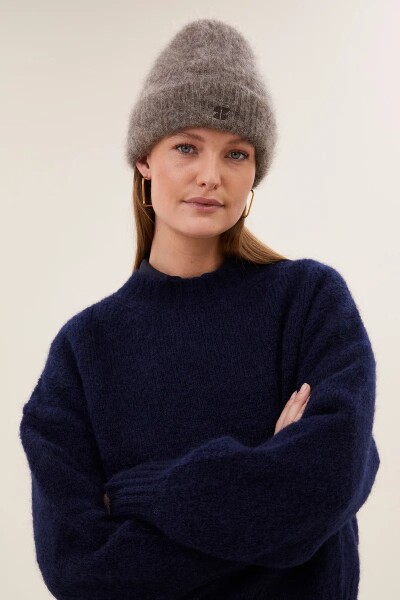 By Bar Beanie Logo Norton dark biscuit onesize