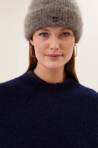 By Bar Beanie Logo Norton dark biscuit onesize