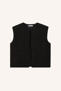 by bar Damen Weste Milo sparkle gilet black