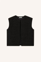 by bar Damen Weste Milo sparkle gilet black