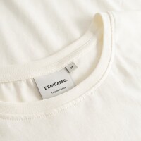 Dedicated Damen T-Shirt Visby Watercolor Cat Off-white