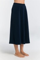 Leela Cotton Damen Rock Cord nachtblau