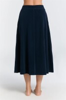 Leela Cotton Damen Rock Cord nachtblau