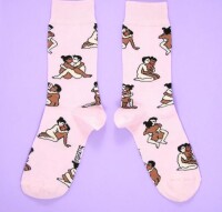 Coucou Suzette Unisex Socken Kamasutra Straight Mixed rosa
