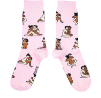 Coucou Suzette Unisex Socken Kamasutra Straight Mixed rosa