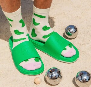 Coucou Suzette Unisex Socken Glitzer Cornichon
