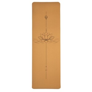 Yogi & Yogini Yogamatte Kork/TPE Lotus