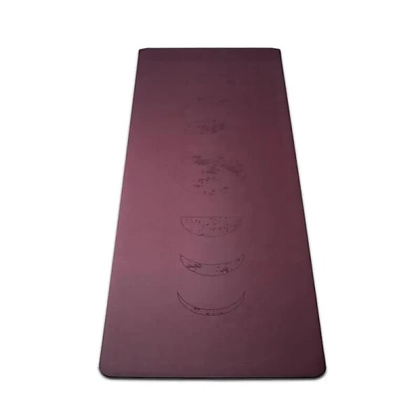 Yogi & Yogini Yogamatte PU Mondphasen aubergine