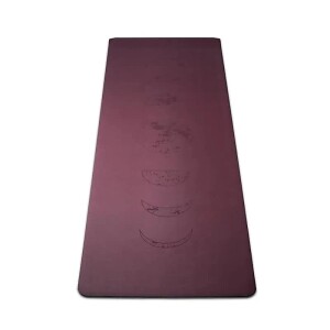 Yogi & Yogini Yogamatte PU Mondphasen aubergine