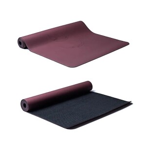 Yogi & Yogini Yogamatte PU Mondphasen aubergine