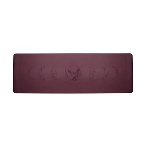 Yogi & Yogini Yogamatte PU Mondphasen aubergine